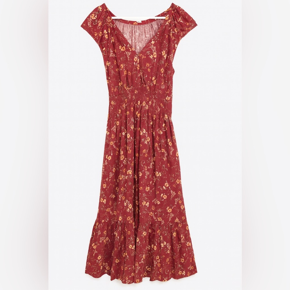 Old Navy Red Floral Dress